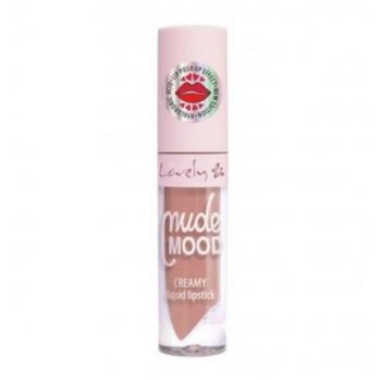 Ruj lichid pentru buze Lovely Nude Mode New Edition, nr.4, 5ml