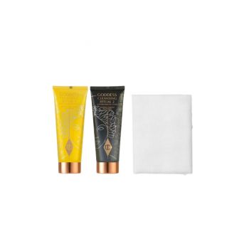 Set curatare fata, Charlotte Tilbury, Goddess Cleansing Ritual, 3 Set curatare fata, Charlotte Tilbury, Goddess Cleansing Ritual, 3