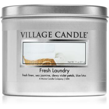 Village Candle Fresh Laundry lumânare parfumată în placă