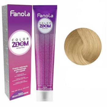 Vopsea Crema Permanenta - Fanola Color Zoom 10 Minutes, nuanta 10.0 Platinum Blonde, 100 ml