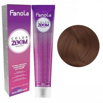 Vopsea Crema Permanenta - Fanola Color Zoom 10 Minutes, nuanta 5.4 Light Chestnut Copper, 100 ml