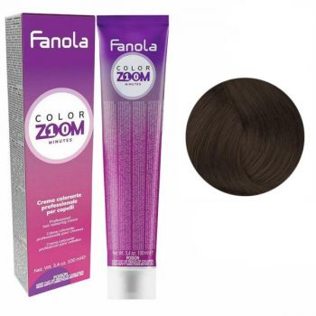 Vopsea Crema Permanenta - Fanola Color Zoom 10 Minutes, nuanta 6.71 Cold Dark Brown Blonde, 100 ml de firma originala