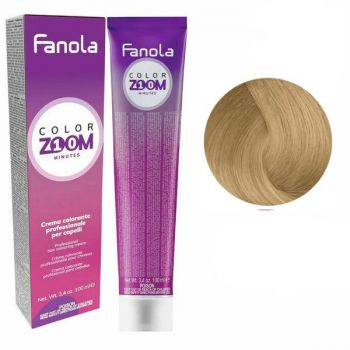 Vopsea Crema Permanenta - Fanola Color Zoom 10 Minutes, nuanta 9.0 Very Light Blonde, 100 ml