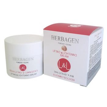 Crema Lifting si Luminozitate cu Extract din Melc L&L Herbagen, 50g