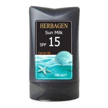 Emulsie de Plaja cu Ulei de Morcov SPF 15 Herbagen, 150ml Emulsie de Plaja cu Ulei de Morcov SPF 15 Herbagen, 150ml
