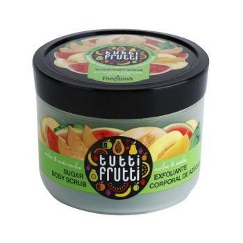 Exfoliant de Corp cu Pepene Galben si Pepene Rosu - Farmona Tutti Frutti Melon & Watermelon Sugar Body Scrub, 300g ieftin