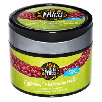 Exfoliant de Corp cu Pere si Merisoare - Farmona Tutti Frutti Pear & Cranberry Sugar Body Scrub, 300g