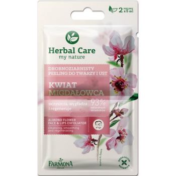 Exfoliant pentru Fata si Buze cu Floare de Migdal - Farmona Herbal Care Almond Flower Face & Lips Exfoliator, 2 x 5 ml Exfoliant pentru Fata si Buze cu Floare de Migdal - Farmona Herbal Care Almond Flower Face & Lips Exfoliator, 2 x 5 ml