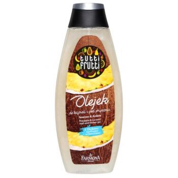 Gel de Baie si Dus Ananas si Cocos - Farmona Tutti Frutti Pineapple & Coconut Bath and Shower Gel, 425ml