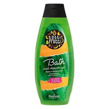 Gel de Baie si Dus Pepene Galben si Pepene Rosu - Farmona Tutti Frutti Melon & Watermelon Bath and Shower Gel, 425ml