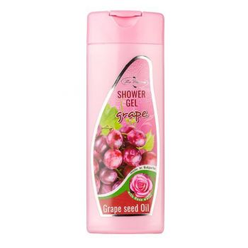 Gel de dus cu ulei de struguri si apa de trandafiri Fine Perfumery, 200 ml