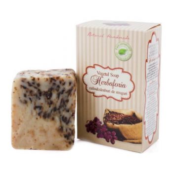 Sapun Vegetal cu Cafea si Samburi de Struguri Herbaforia Herbagen, 100g Sapun Vegetal cu Cafea si Samburi de Struguri Herbaforia Herbagen, 100g