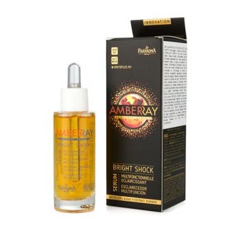 Ser Iluminator Multifunctional de Zi si Noapte - Farmona Amberray Bright Shock Serum, 30ml ieftin