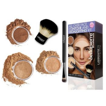 Set truse machiaj - All Over Face Highlight & Contour - Dark BellaPierre de firma originala