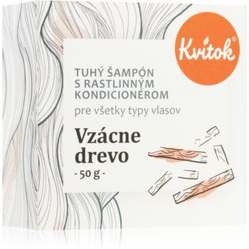 Kvitok Rare wood șampon solid pentru părul închis la culoare