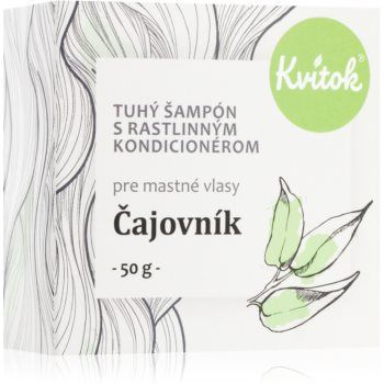 Kvitok Tea tree șampon solid pentru par gras