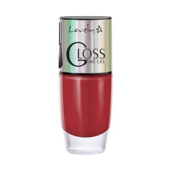 Lac de unghii Lovely Gloss Like Gel 434, Rosu, 8ml ieftina