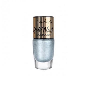 Lac de unghii Lovely Gold, nr.01, Albastru, 8ml Lac de unghii Lovely Gold, nr.01, Albastru, 8ml