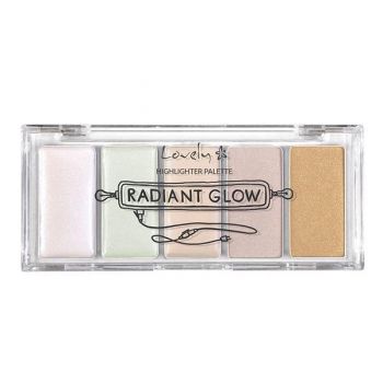 Paleta iluminatoare pentru fata si pleoape Lovely Radiant Glow, 6g de firma original