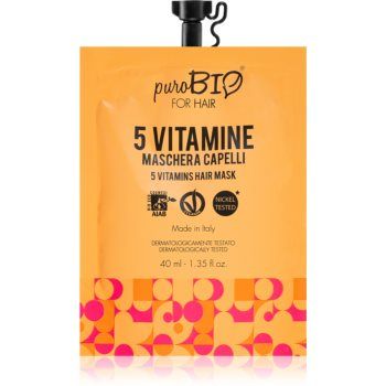 puroBIO Cosmetics 5 Vitamins masca de par hranitoare