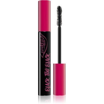 puroBIO Cosmetics Black too Black mascara pentru volum si ingrijire