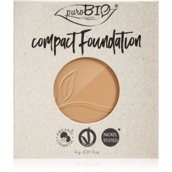 puroBIO Cosmetics Compact Foundation pudra compactra - refill SPF 10