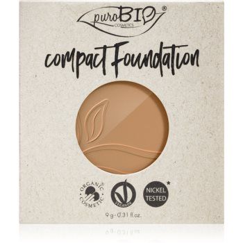 puroBIO Cosmetics Compact Foundation pudra compactra - refill SPF 10