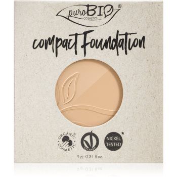 puroBIO Cosmetics Compact Foundation pudra compactra - refill SPF 10