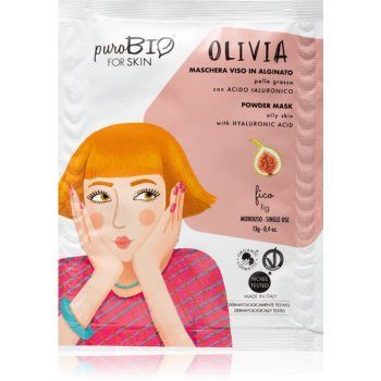 puroBIO Cosmetics Olivia Fig mască exfoliantă în pulbere