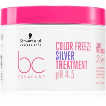 Schwarzkopf Professional BC Bonacure Color Freeze Silver masca neutralizeaza tonurile de galben de firma originala