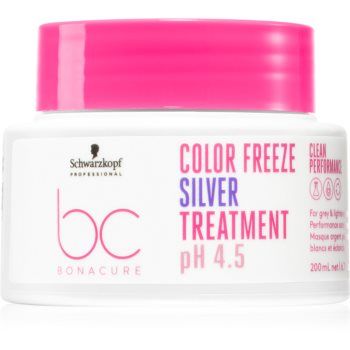 Schwarzkopf Professional BC Bonacure Color Freeze Silver masca neutralizeaza tonurile de galben de firma originala