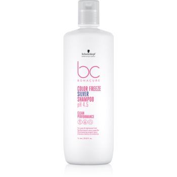 Schwarzkopf Professional BC Bonacure Color Freeze Silver Sampon argintiu pentru parul blond cu suvite de firma original