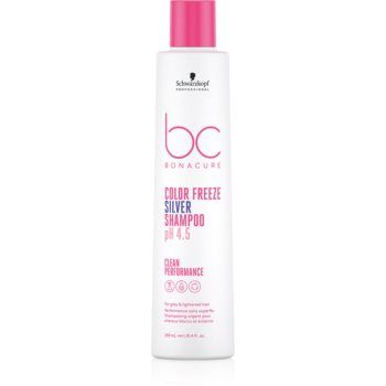 Schwarzkopf Professional BC Bonacure Color Freeze Silver Sampon argintiu pentru parul blond cu suvite