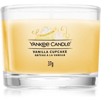 Yankee Candle Vanilla Cupcake lumânare votiv glass