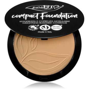 puroBIO Cosmetics Compact Foundation pudra compacta SPF 10