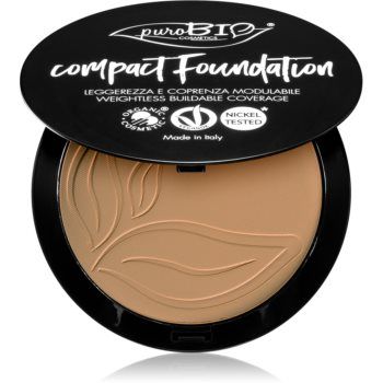 puroBIO Cosmetics Compact Foundation pudra compacta SPF 10