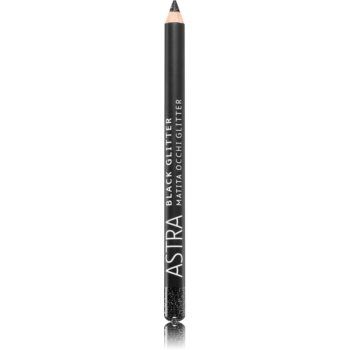 Astra Make-up Black Glitter creion de ochi, cu sclipici in creion ieftin