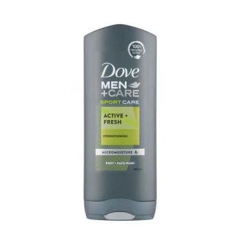 Gel de Dus Sport Revigorant pentru Barbati - Dove Men +Care Sport Active+ Fresh Body and Face Wash, 250 ml