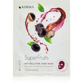 KORIKA SuperFruits Acai Berry - Anti-pollution Sheet Mask masca pentru celule cu efect detoxifiant