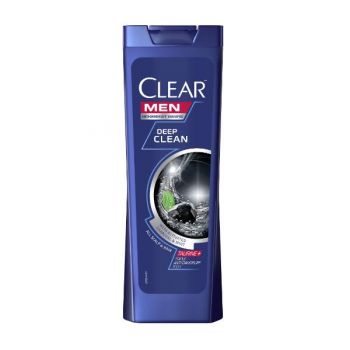 Sampon Curatare Intensa si Antimatreata pentru Barbati - Clear Men Anti-Dandruff Shampoo Deep Clean with Activated Charcoal & Mint, 400ml