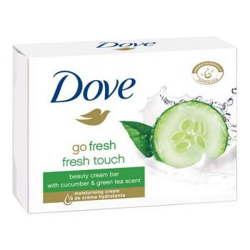 Sapun Solid Castravete si Ceai Verde - Dove Go Fresh Touch Beauty Cream Bar Cucumber and Green Tea Scent, 100 g de firma original