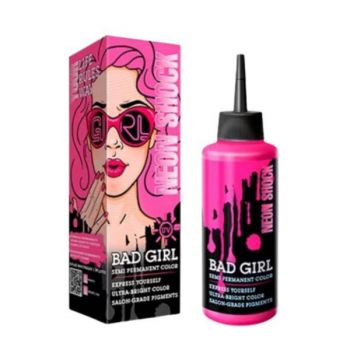 Vopsea PROFESIONALA directa semi-permanenta - BAD GIRL - NEON SHOCK - Roz Neon/UV, 150ml ieftina