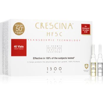 Crescina Transdermic 1300 Re-Growth and Anti-Hair Loss tratament pentru stimularea creșterii părului și anti-cădere pentru barbati