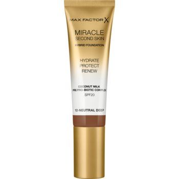 Max Factor Miracle Second Skin fond de ten crema hidratant SPF 20