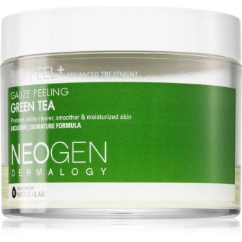 Neogen Dermalogy Bio-Peel+ Gauze Peeling Green Tea discuri pentru indepartarea impuritatilor pentru luminozitate si hidratare