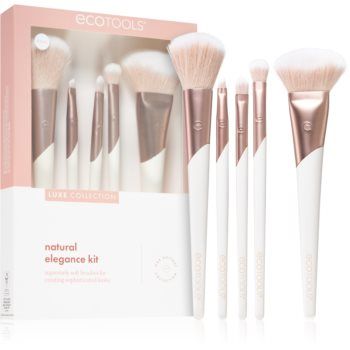 EcoTools Luxe Collection Natural Elegance set perii machiaj pentru look perfect