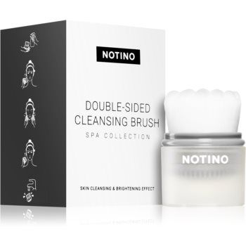 Notino Spa Collection Double-sided cleansing brush perie pentru curățarea profundă a tenului