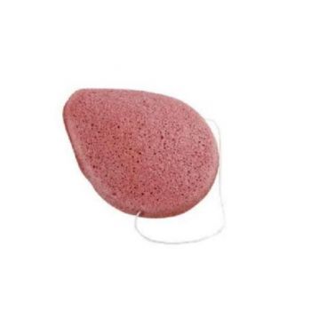 Burete Konjac Cherry Blossom Roz pentru ten uscat, deshidratat, demachiere si exfoliere blanda, AquaBeauty