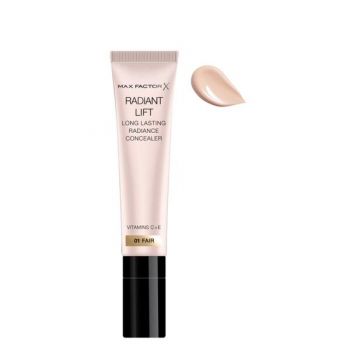 Corector Anticearcan - Max Fator Radiant Lift Long Lasting Radiance Concealer, nuanta 01 Fair, 7 ml Corector Anticearcan - Max Fator Radiant Lift Long Lasting Radiance Concealer, nuanta 01 Fair, 7 ml