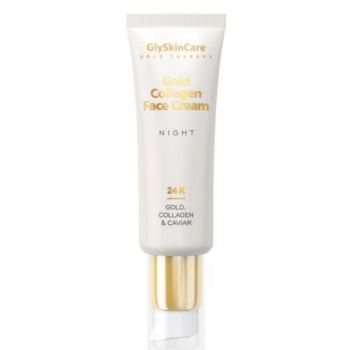 Crema de noapte anti-rid cu Collagen si Aur activ 24k Glyskincare Gold Collagen Therapy 50ml